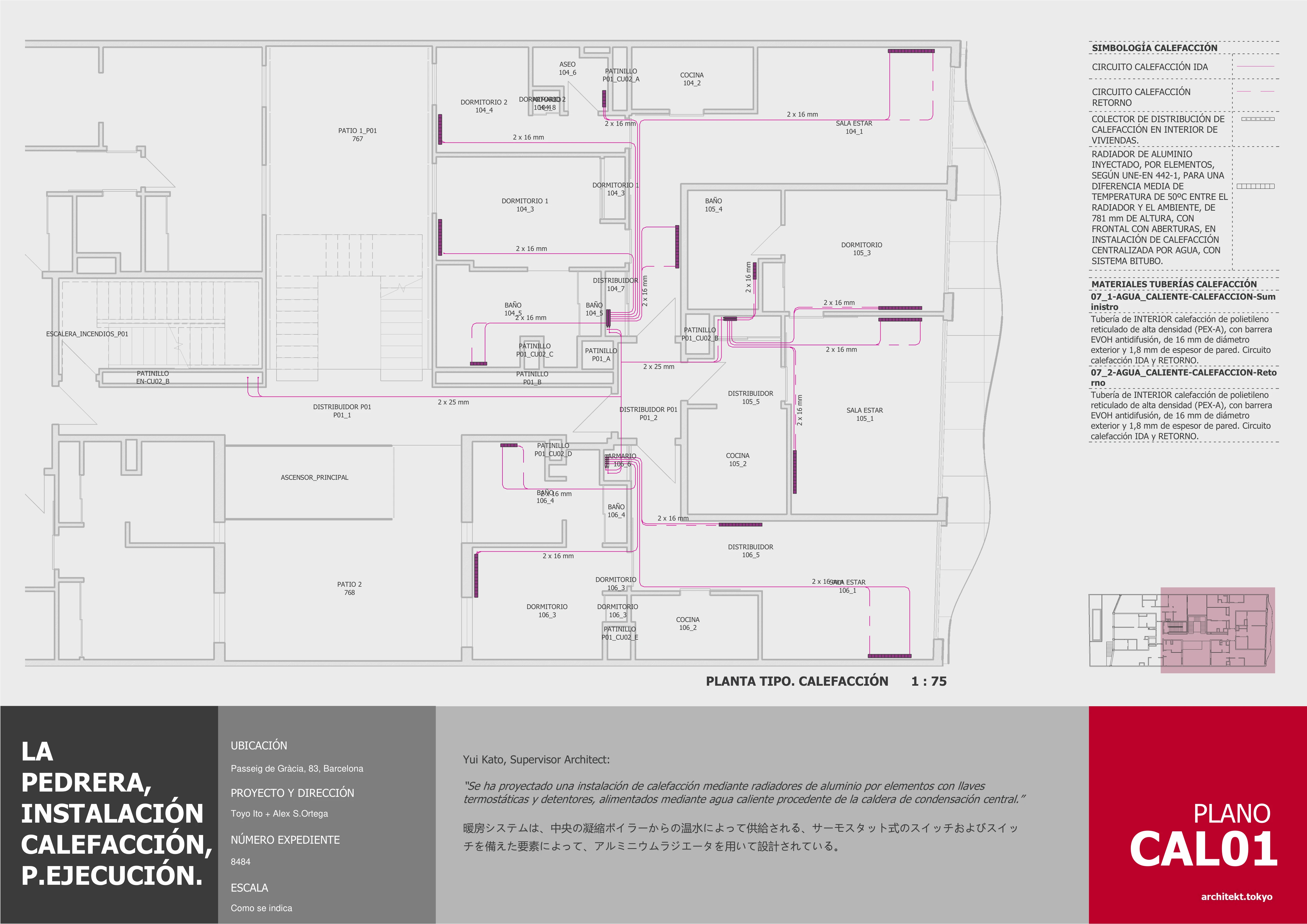 Planos de instalaciones 01 — Suits Barcelona — PatagoniaBIM